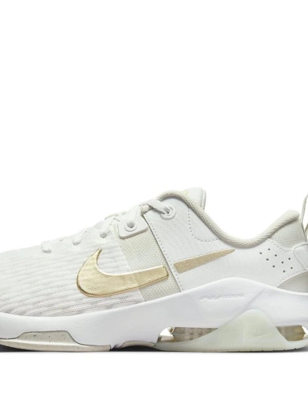Nike Women's Zoom Bella 6 PRM Summit White/Gold Athletic Sneakers [FJ1589-100]